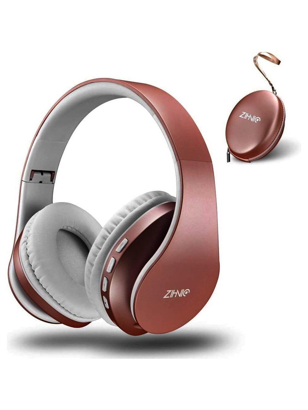 zihnic Bluetooth Headphones Over Ear, Foldable Wireless and Wired Stereo He…